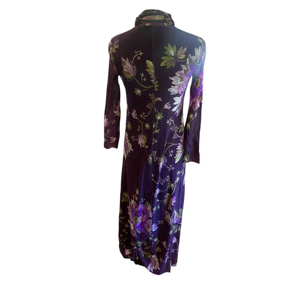 Fuzzi Plum Floral Sheath Dress in size 10 MSRP: $595 - Picture 7 of 9